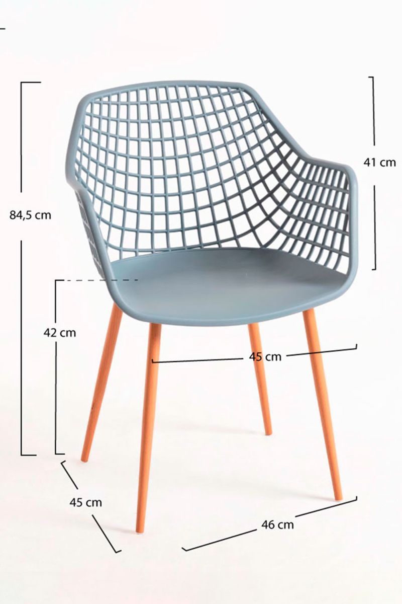 Chaise Riva Avec Accoudoirs - Idéal pour votre jardin ou salon