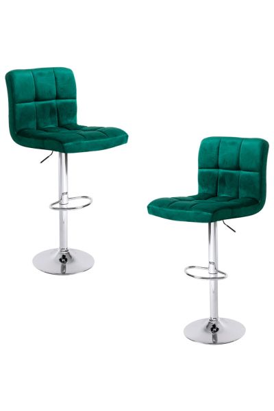 Pack 2 Tabourets Casper Velours