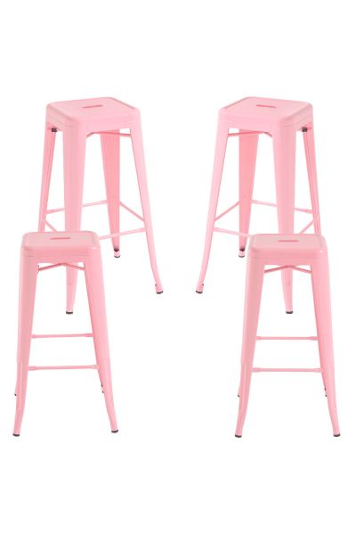 Pack 4 Tabourets Mel Hauts