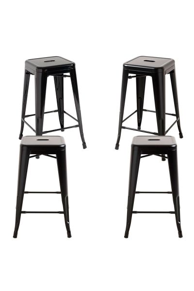 Pack 4 Tabourets Mel Bas