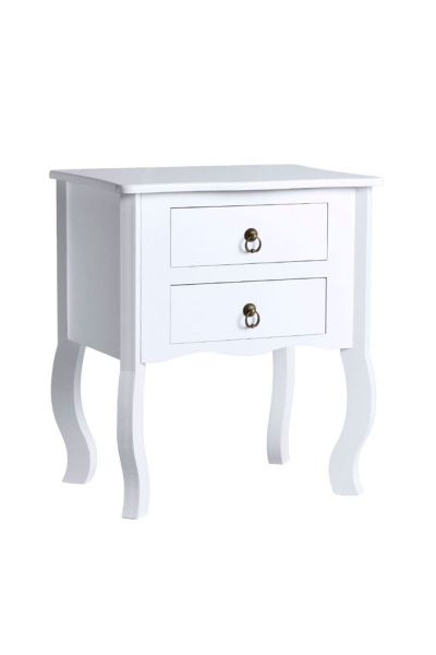 Table de chevet Cabriole 2 Tiroirs 50 cm: Table d appoint idéal