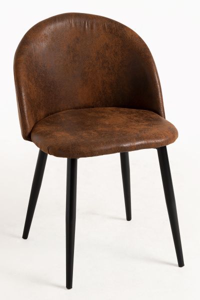 Chaise Black Vint Similicuir - La chaise design pour votre salon