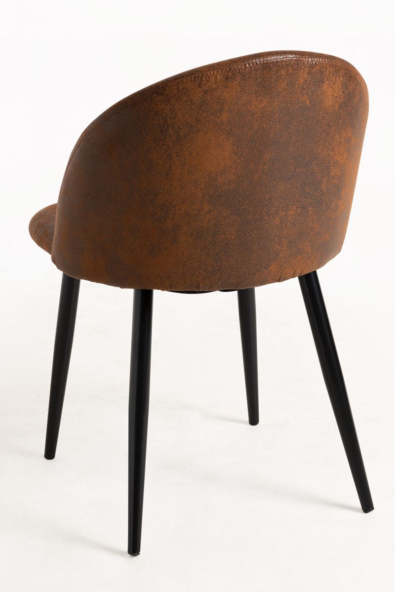 Pack 4 Chaises Black Vint Similicuir