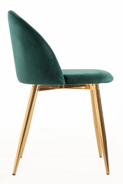 Pack 4 Chaises Vint Velours Golden