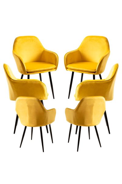 Pack 6 Chaises noires chic - Le choix idéal pour votre salon