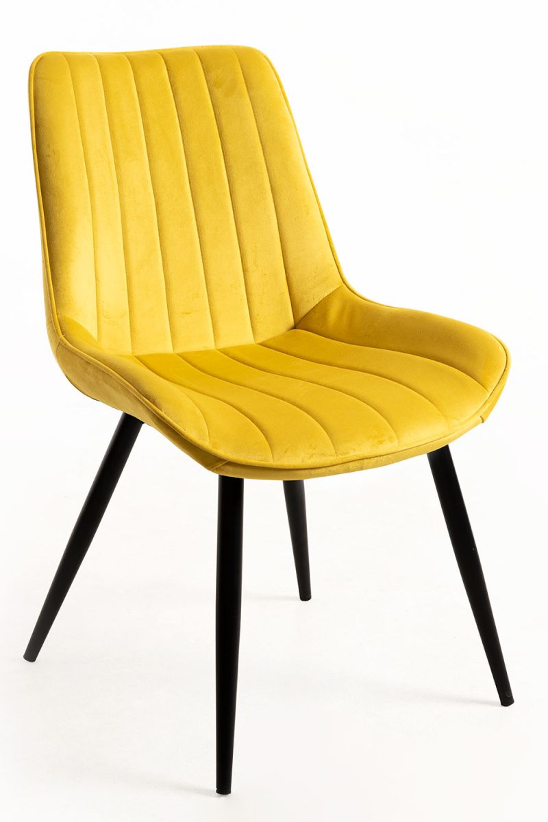 Pack 4 Chaises Lene Velours - Élégance et confort pour votre séjour