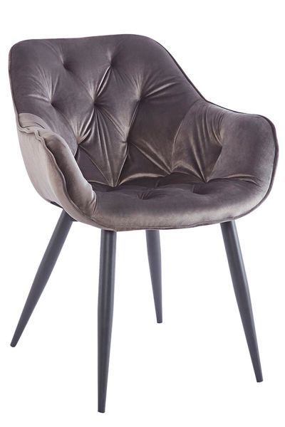 Chaise Zandel Black Velours