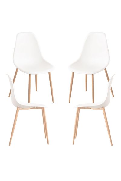 Pack 4 Chaises Mykle