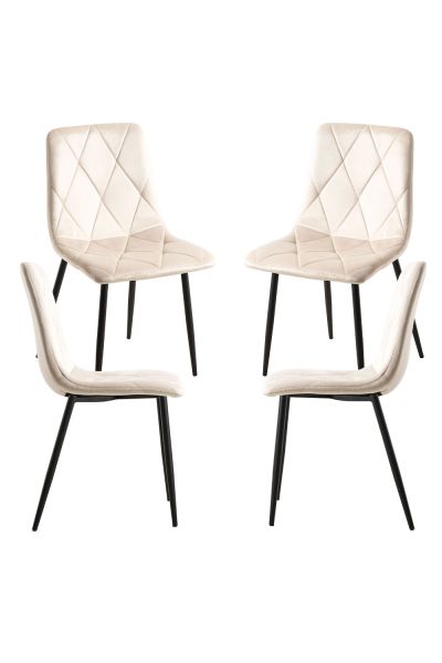 Pack 4 Chaises Lyke Velours